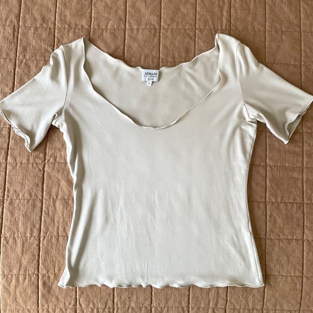 Armani Collezioni off the shoulder top